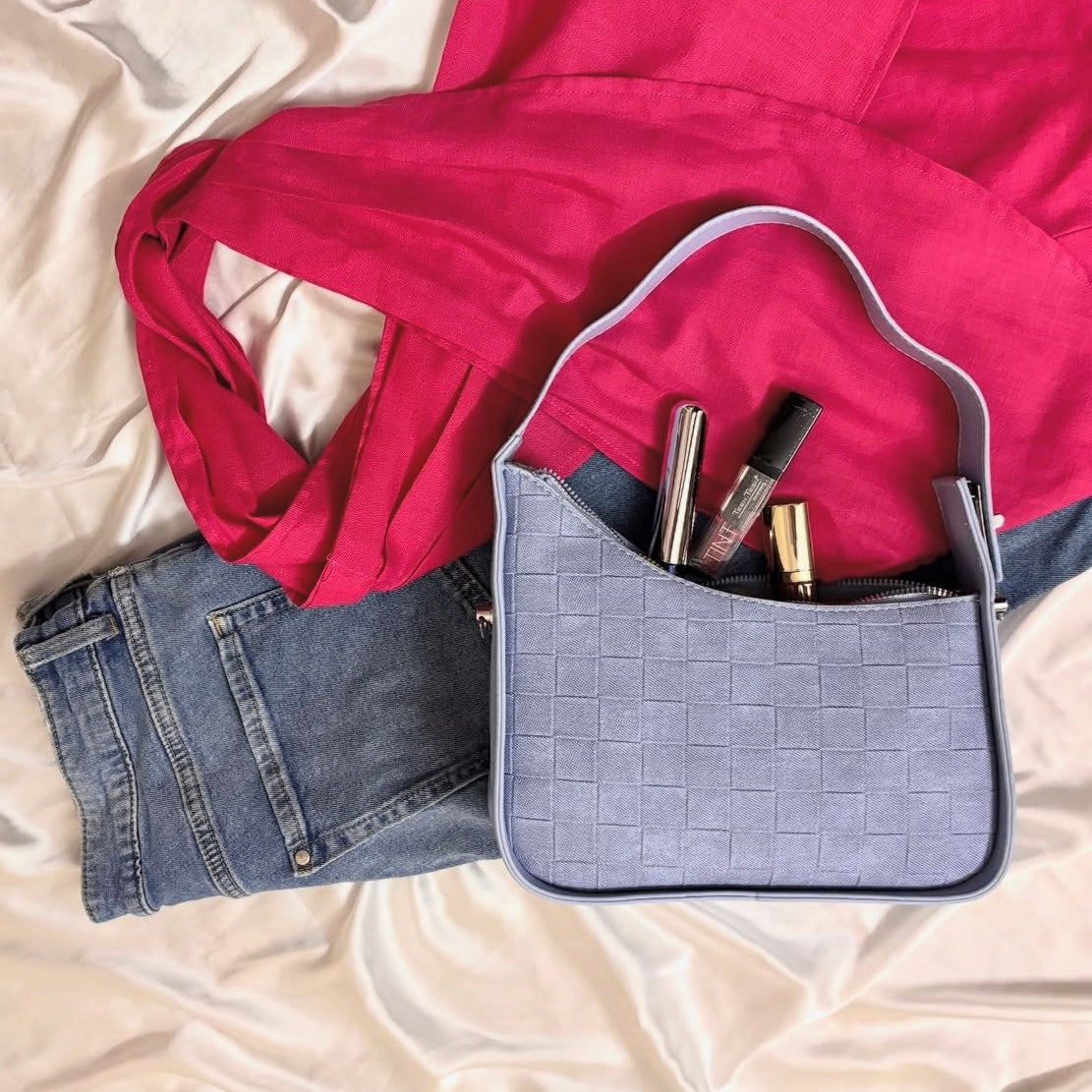 Denim Muse Shoulder Bag with adjustable Sling Belt