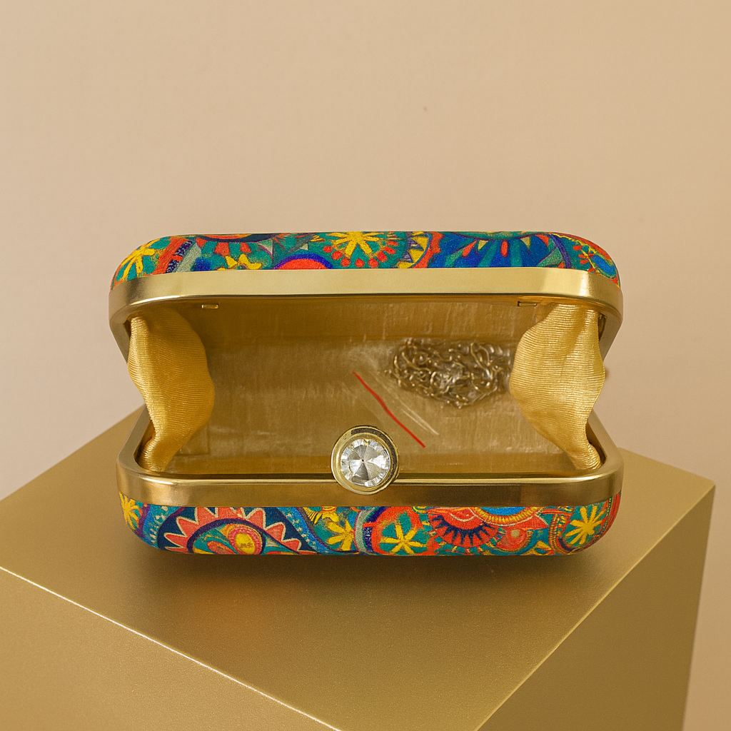 Mandala|| Mini Box Clutch & Sling Bag