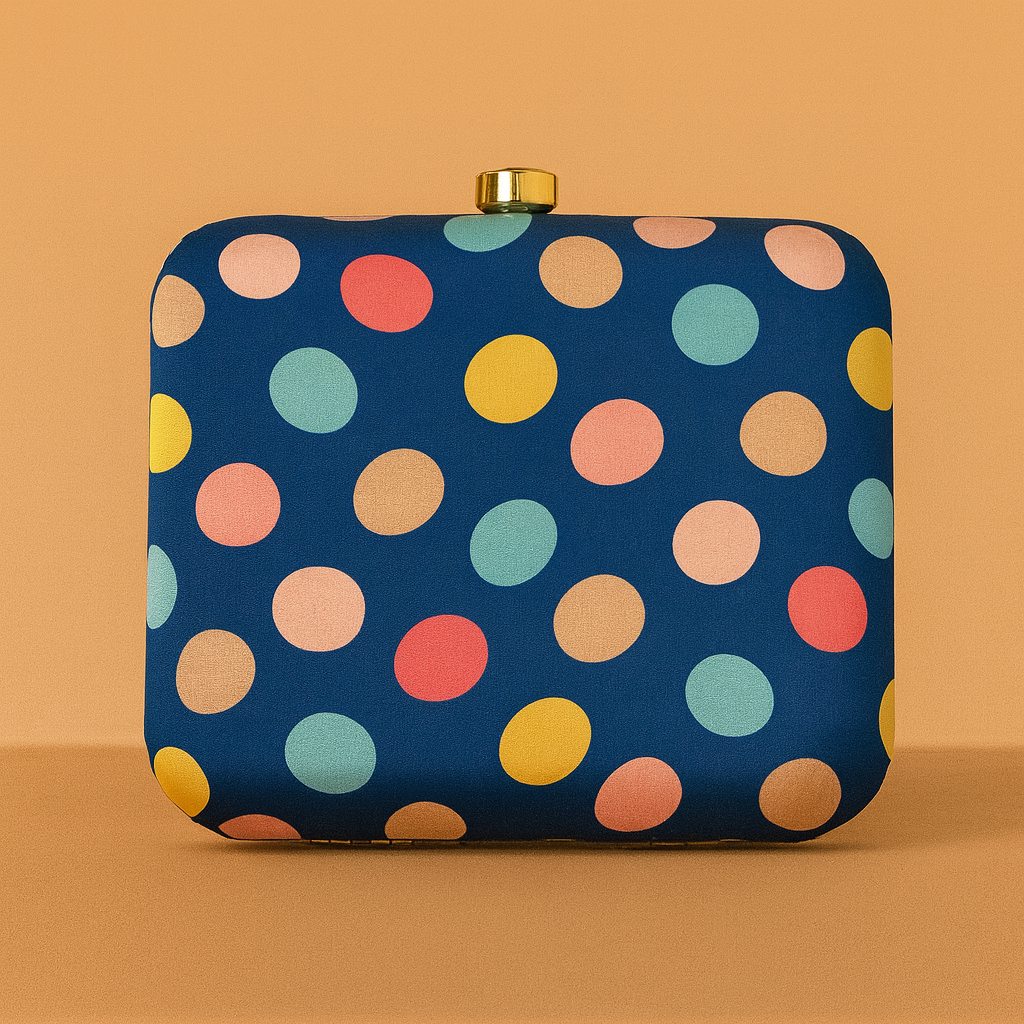 Polka Magic|| Box Clutch & Sling Bag