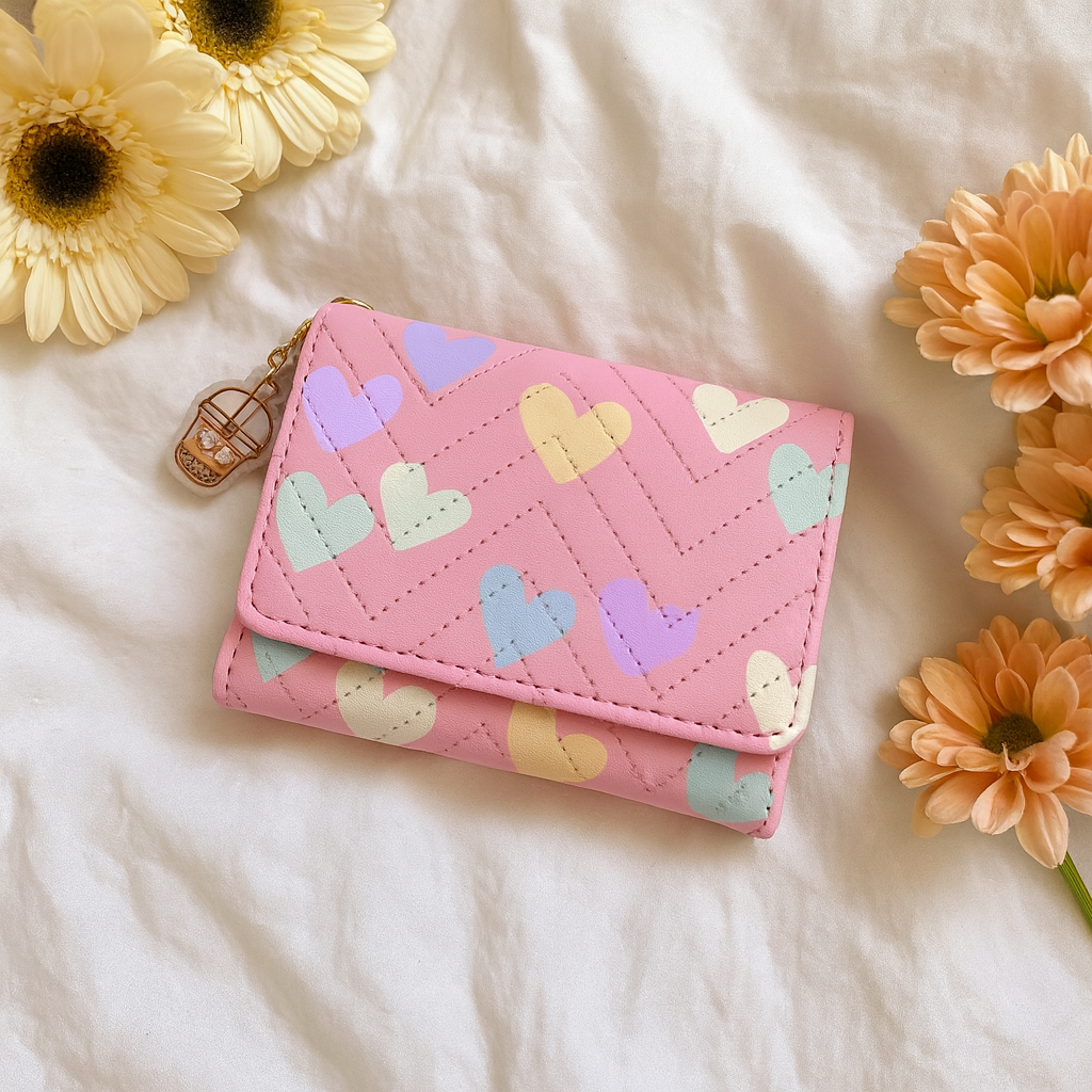 Candy Heart|| Three fold wallet