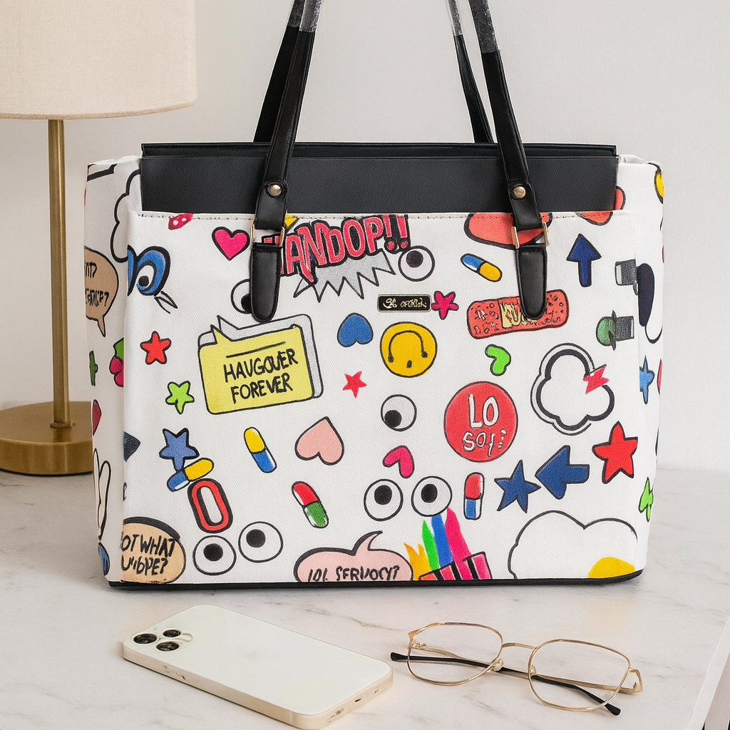 Comic Toon Tote|| Carry all your essentials